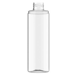 250ml Clear PET Tubular, 24/410 Back, To suit O/cap